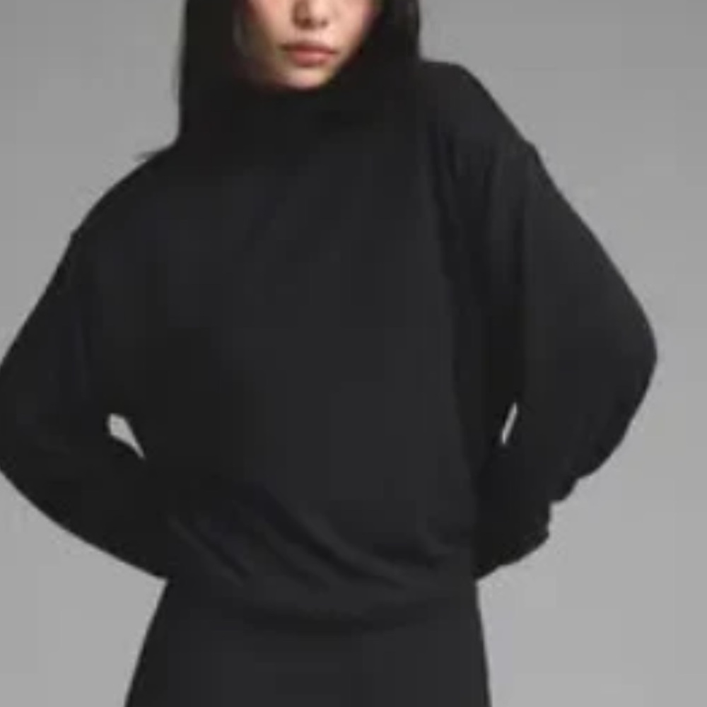 SKIMS Cloud Long Sleeve turtleneck pullover Onyx XS NWT (SK0243)